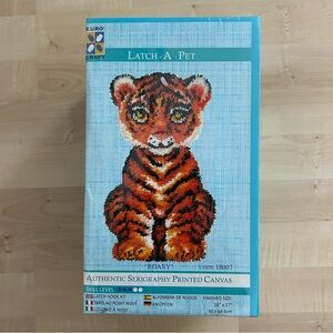 Euro Craft Latch-A-Pet 'Roary' Tiger Latch Hook Kit NEW